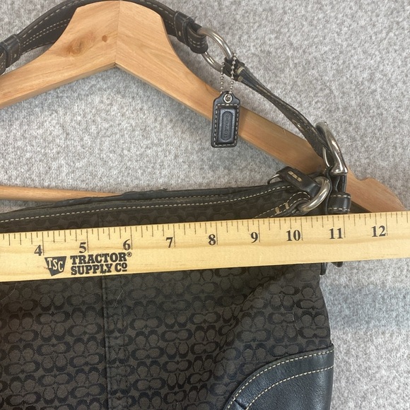 Vtg Coach Demi baguette fair condition monogram canvas Y2K mini bag logo 1460 - Picture 4 of 14